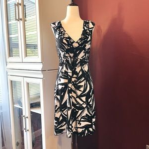 Black & White Ruffle Dress XS - S